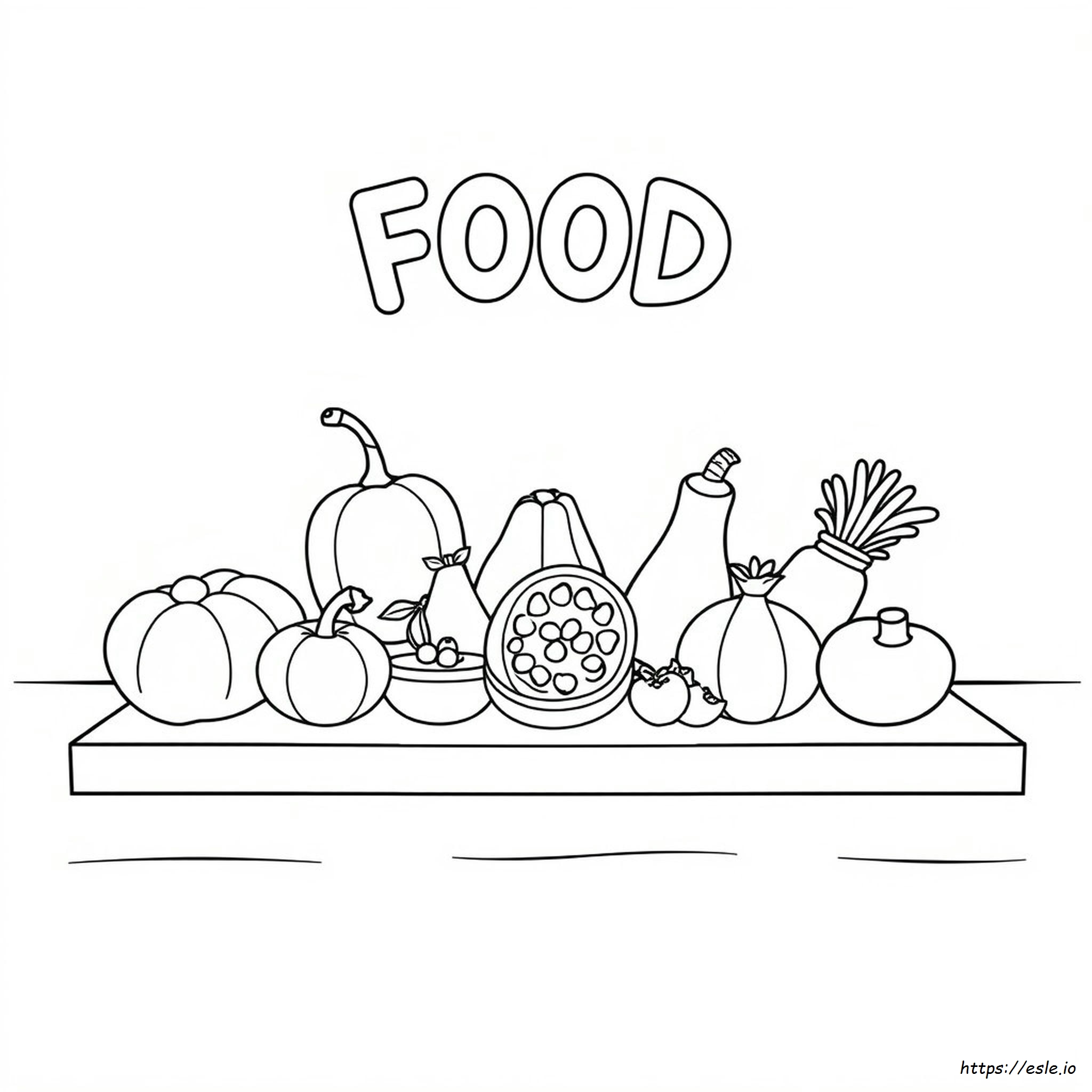 Comida Para Colorir