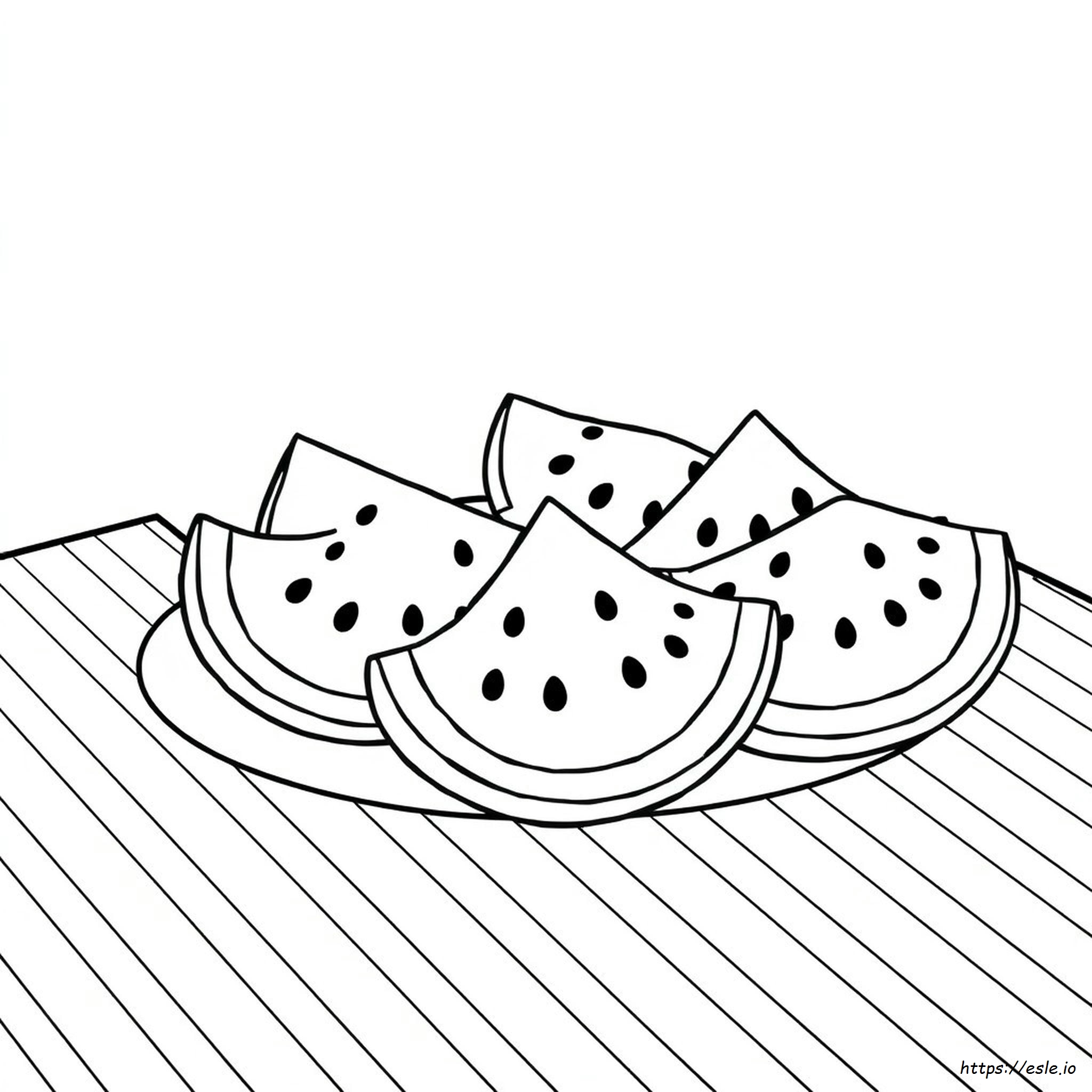 Colouring Pages Watermelon