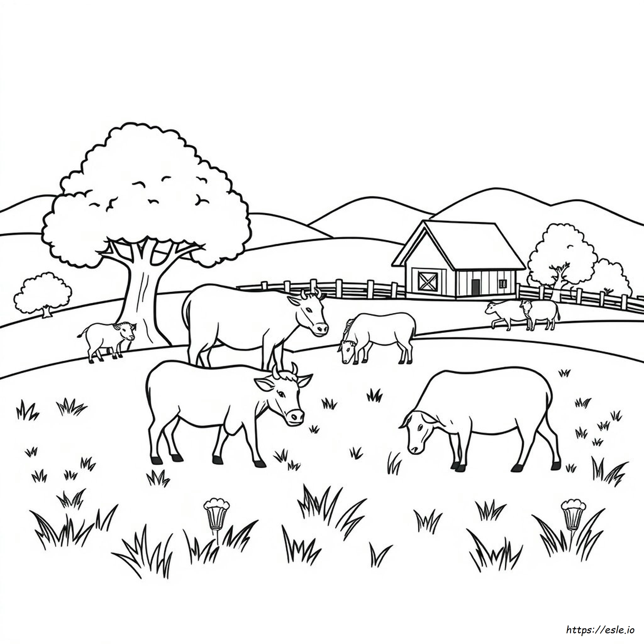 Colouring Pages For Farm Animals