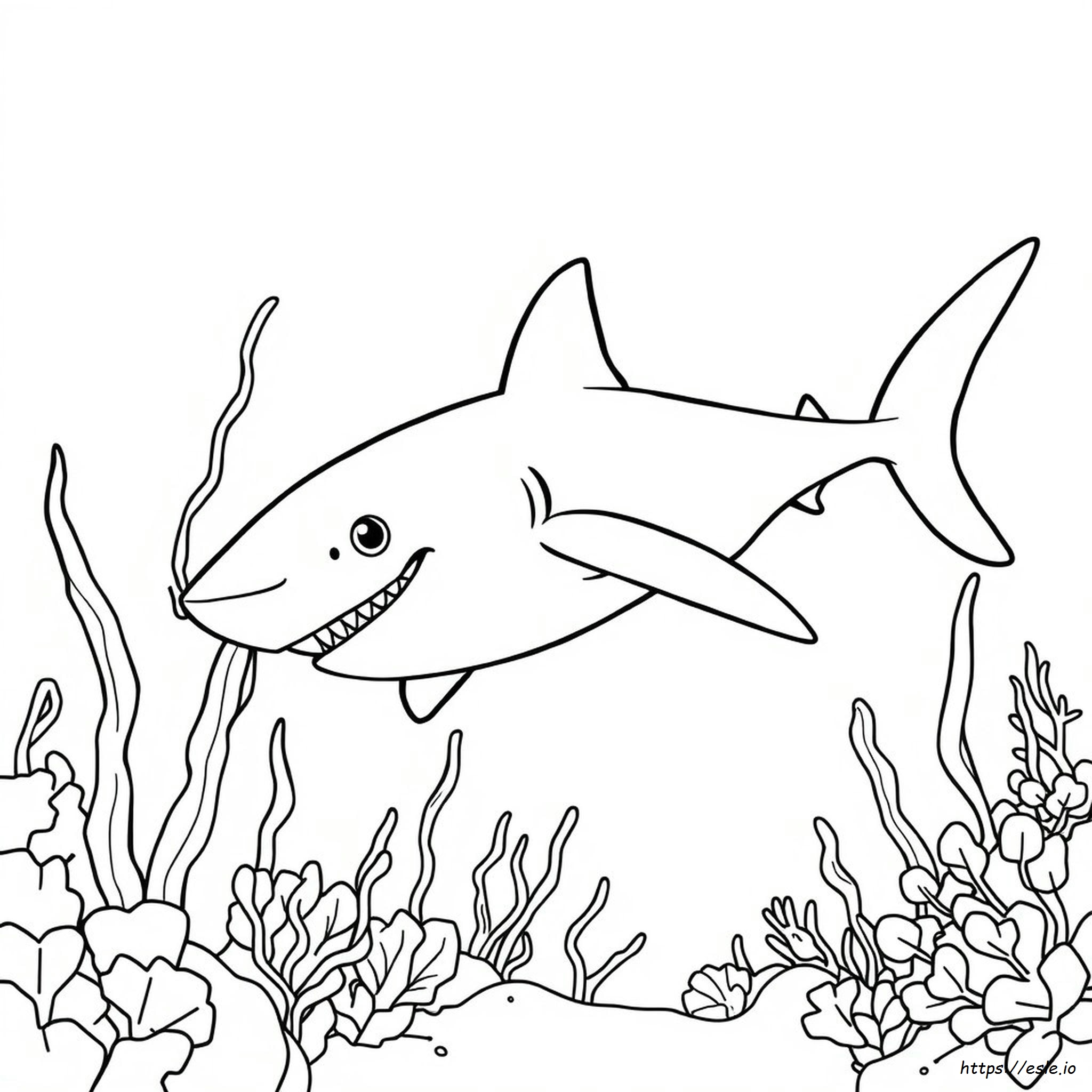 Free Shark Colouring Pages