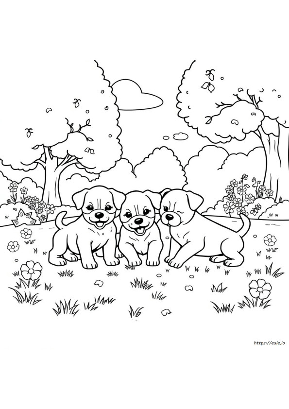 Free Coloring Pages Of Dogs Puppies