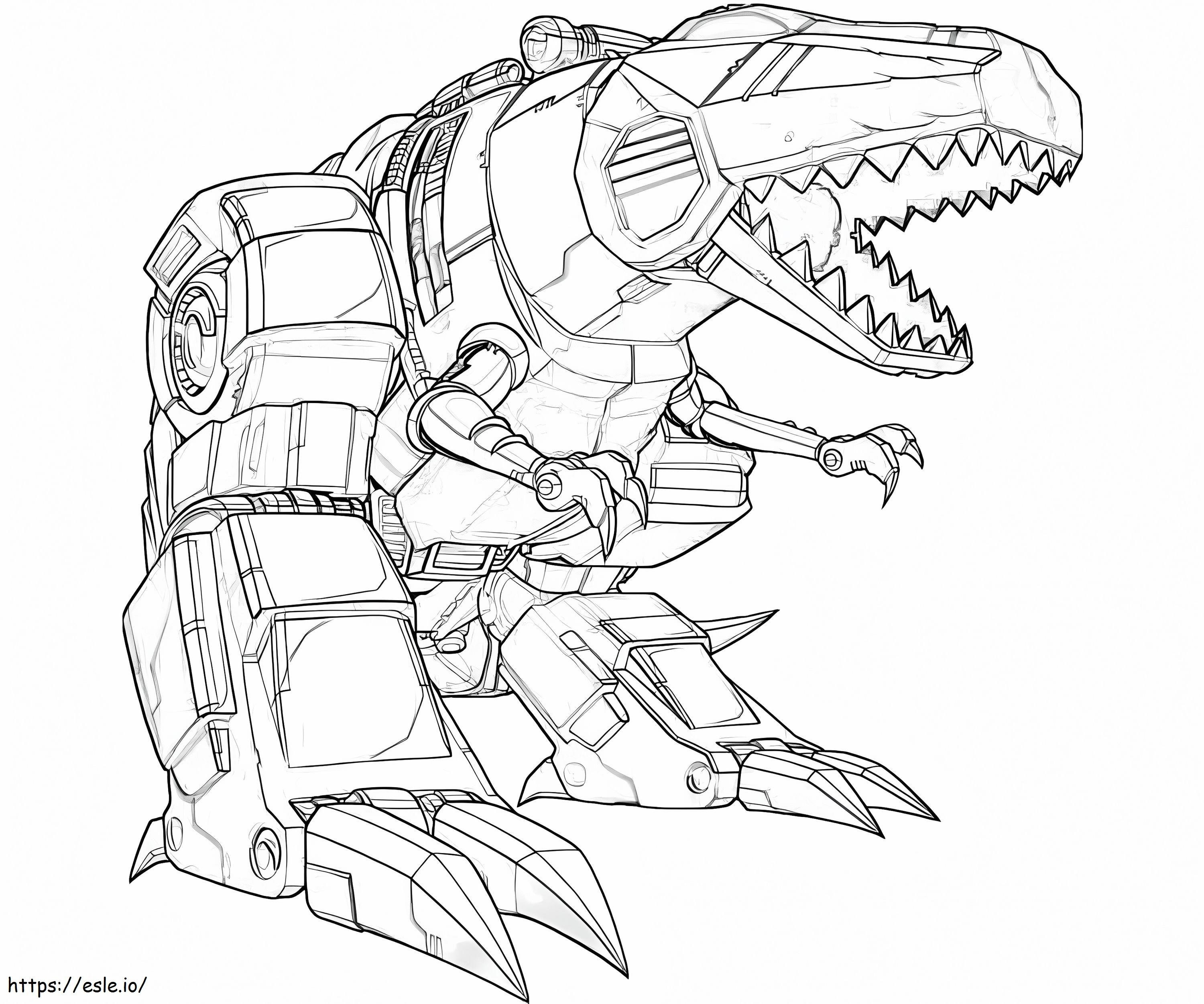 Coloriage Dinobot à imprimer dessin
