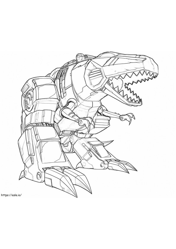 Dinobot coloring page