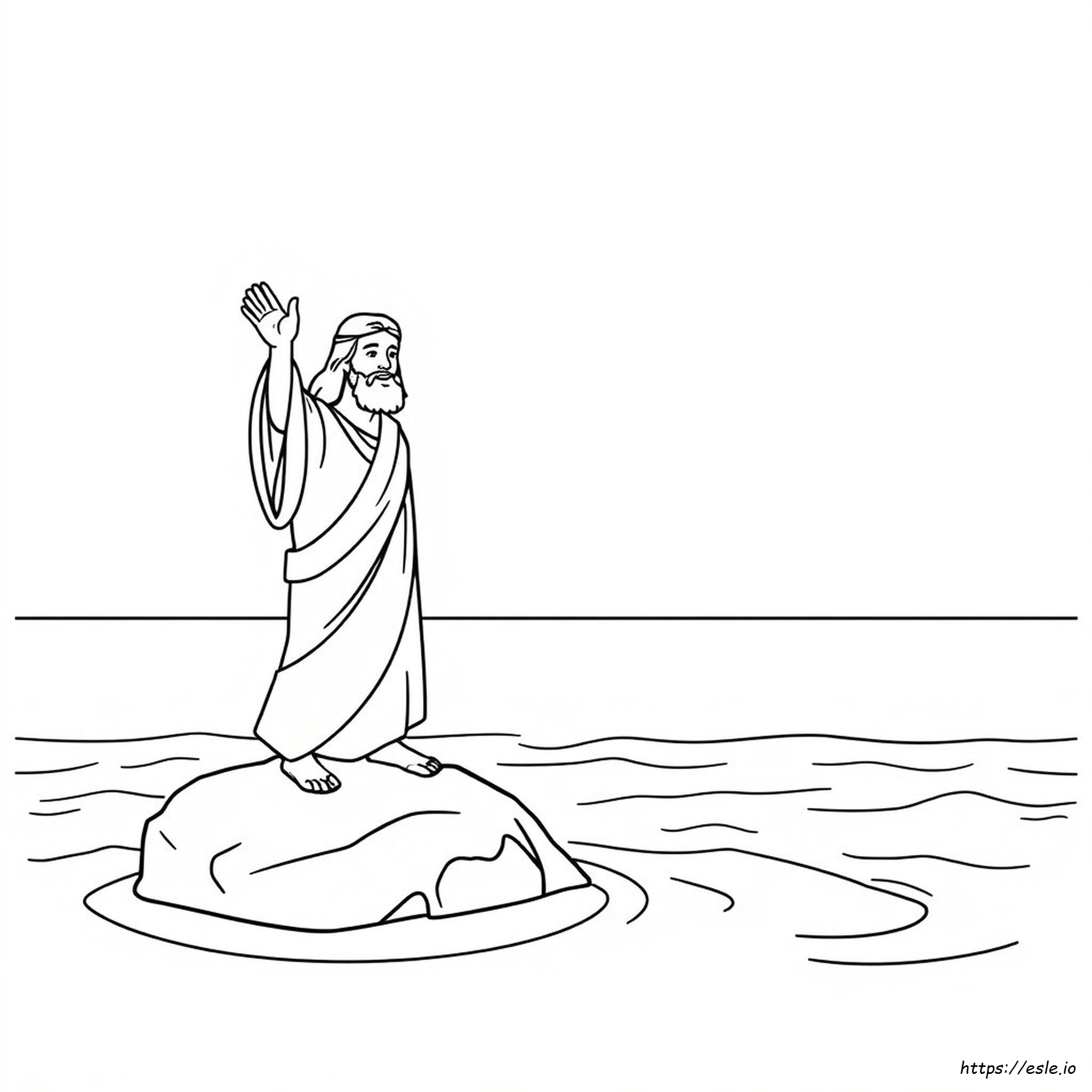 Jesus Acalma A Tempestade Desenho Para Colorir