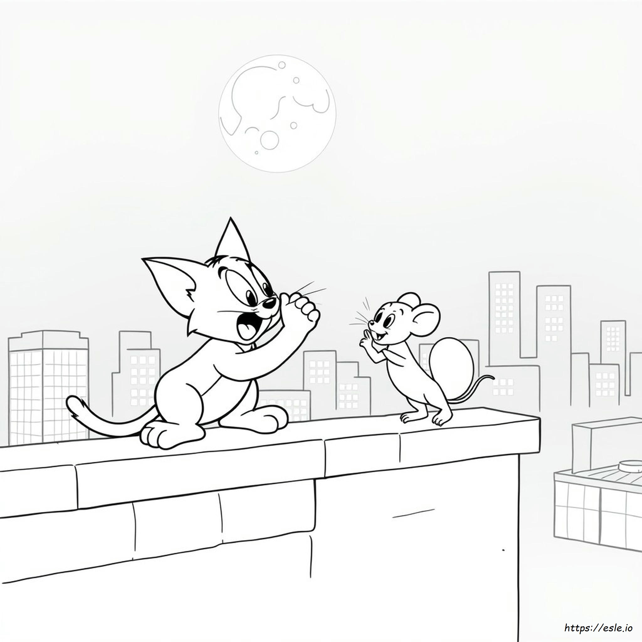 Coloring Sheet Tom And Jerry Coloring Page