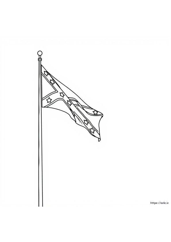 Bandiera Confederata Da Colorare