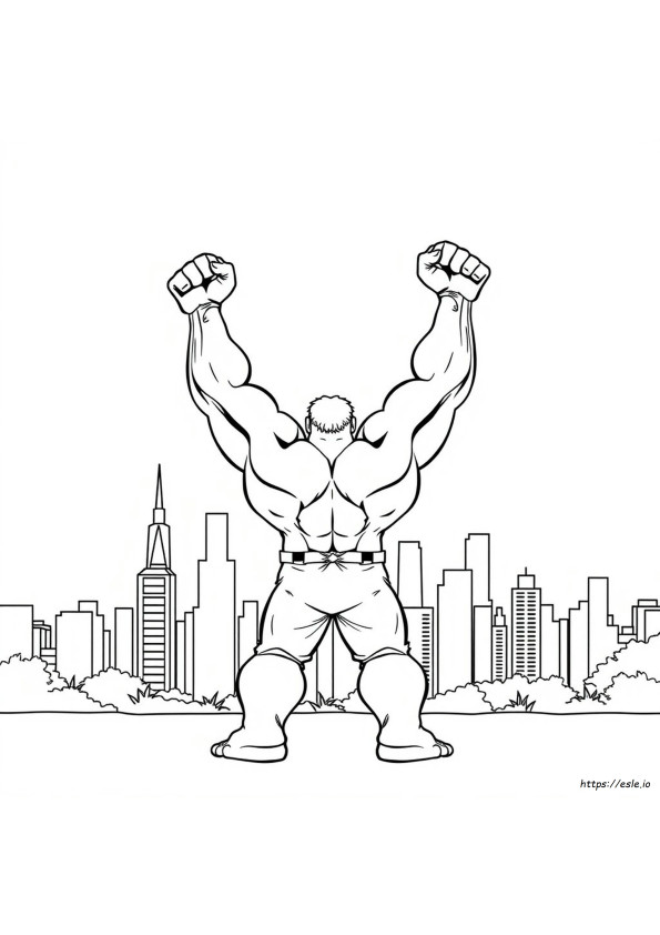 Printable Hulk Colouring Pages