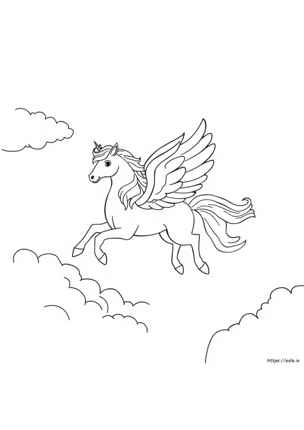 Gambar Mewarnai Pegasus