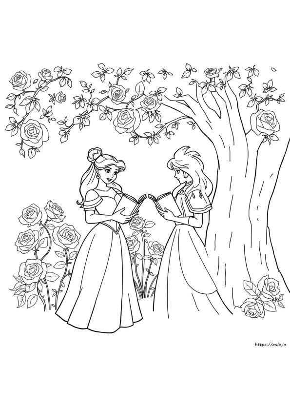 Beauty And The Beast Printable Coloring Pages