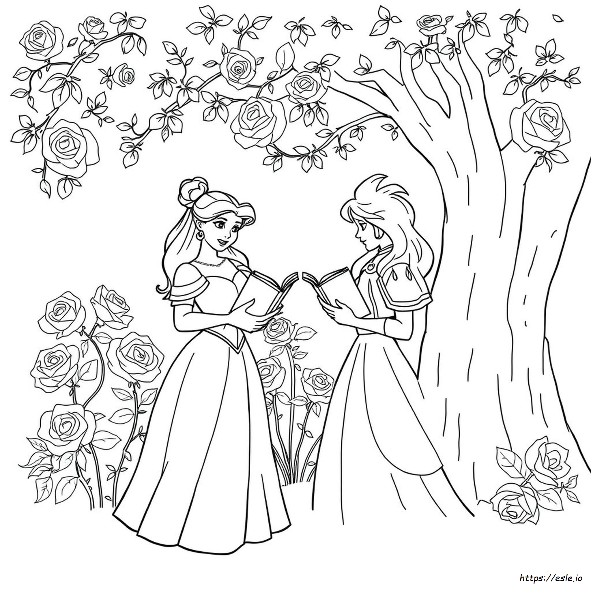 Beauty And The Beast Printable Coloring Pages