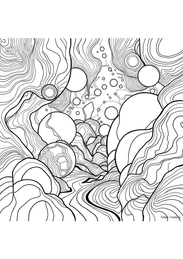 Saykodelik Trippy Boyama Sayfaları