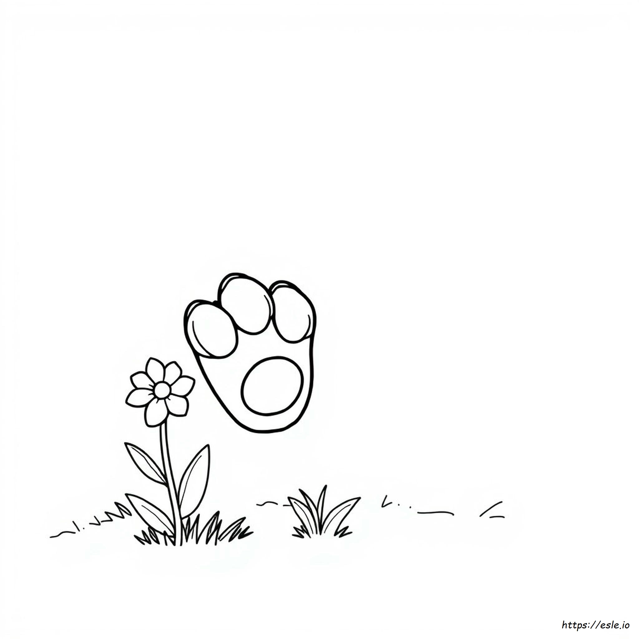 Pata De Gato Para Colorir