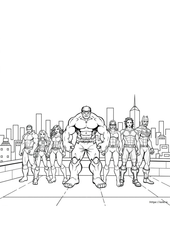 Avengers Hulk Coloring Pages