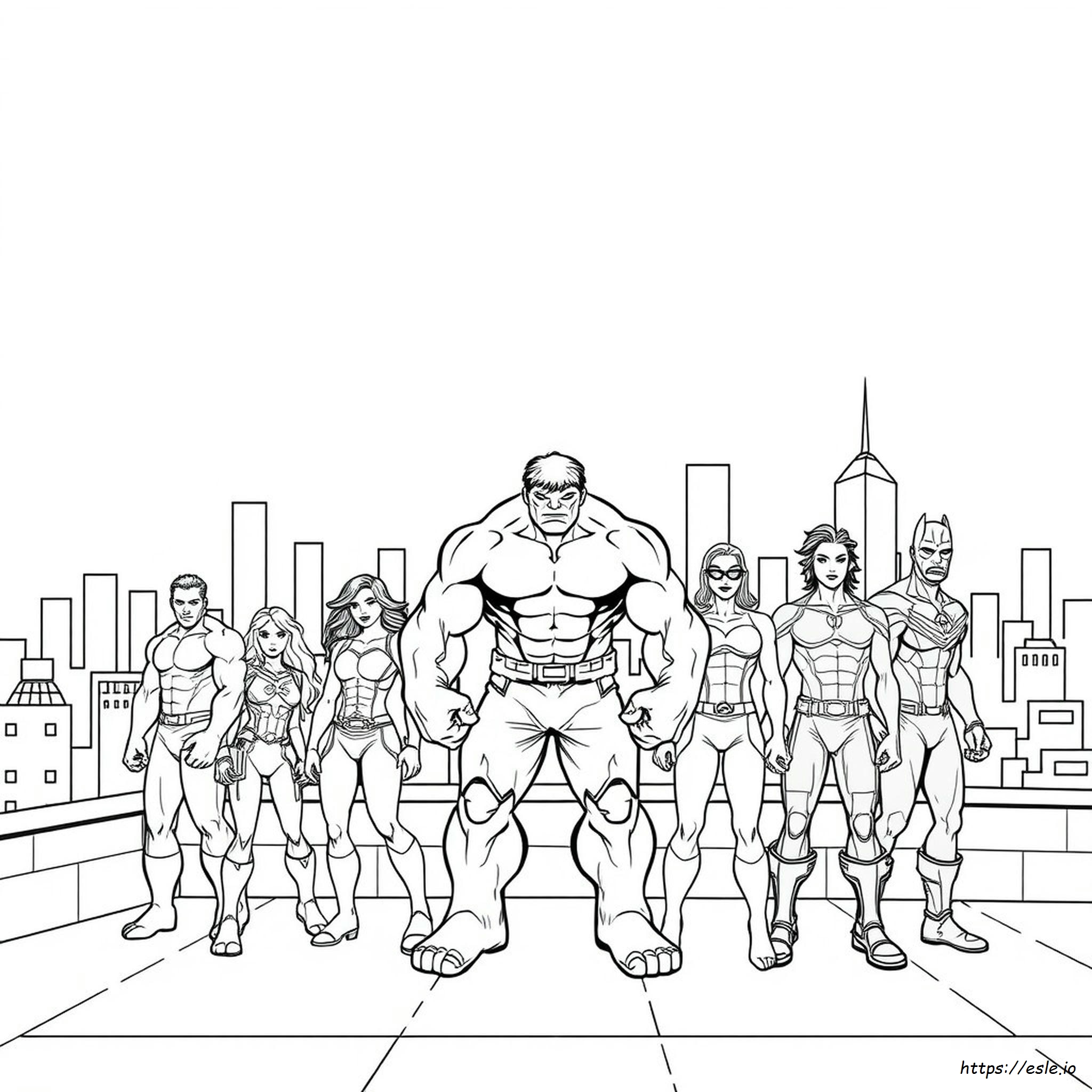 Avengers Hulk Coloring Pages