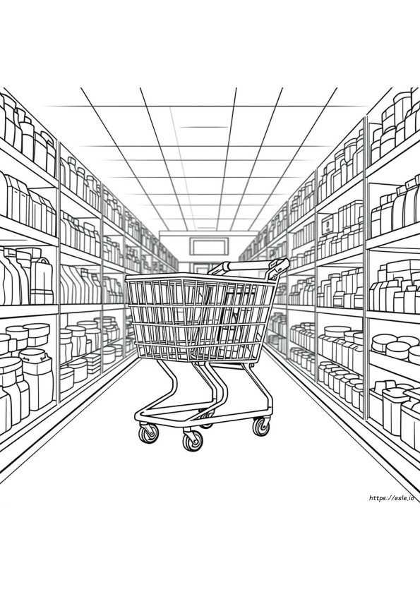 Shopping Mall Coloring Pages