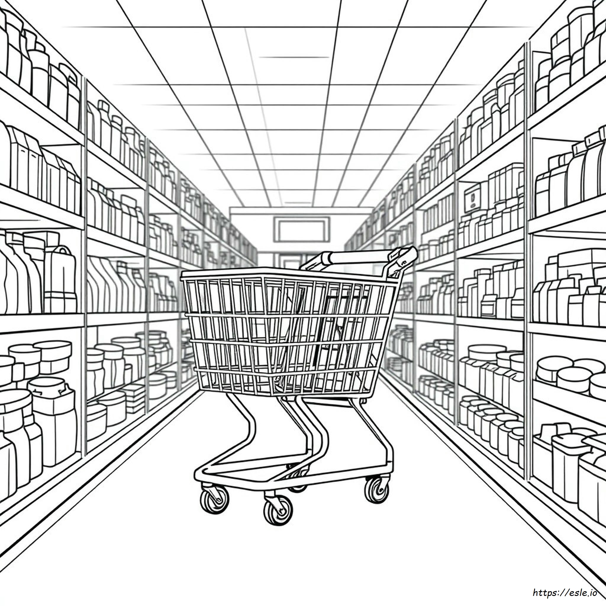 Shopping Mall Coloring Pages