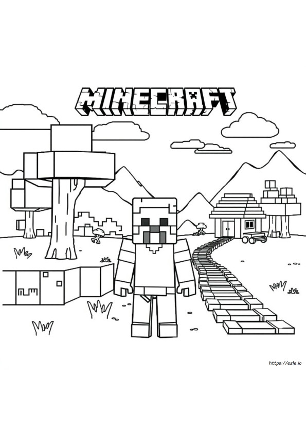 Cool Minecraft Coloring Pages