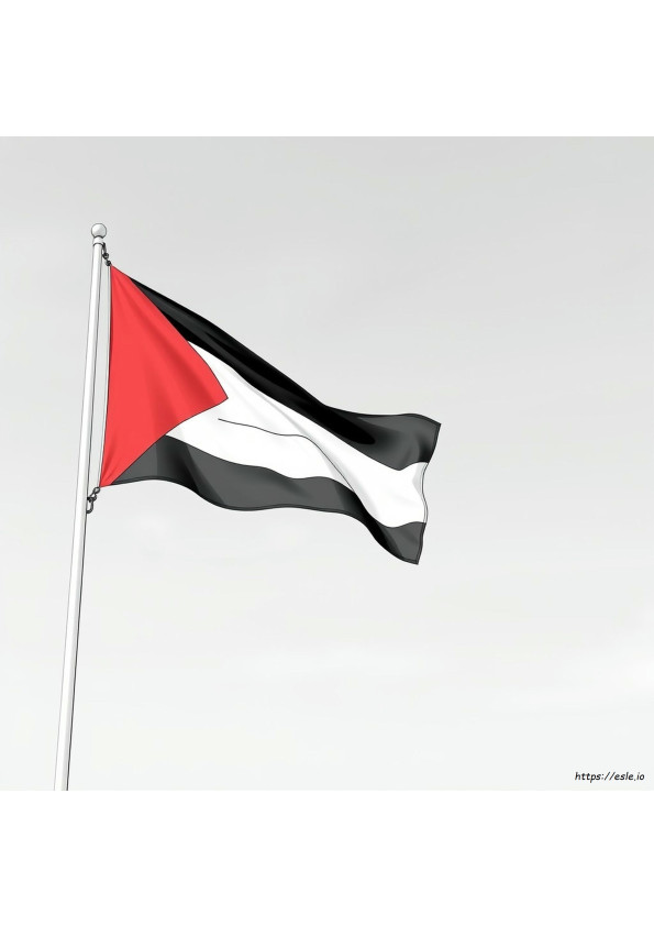 Bandiera Della Palestina Da Colorare
