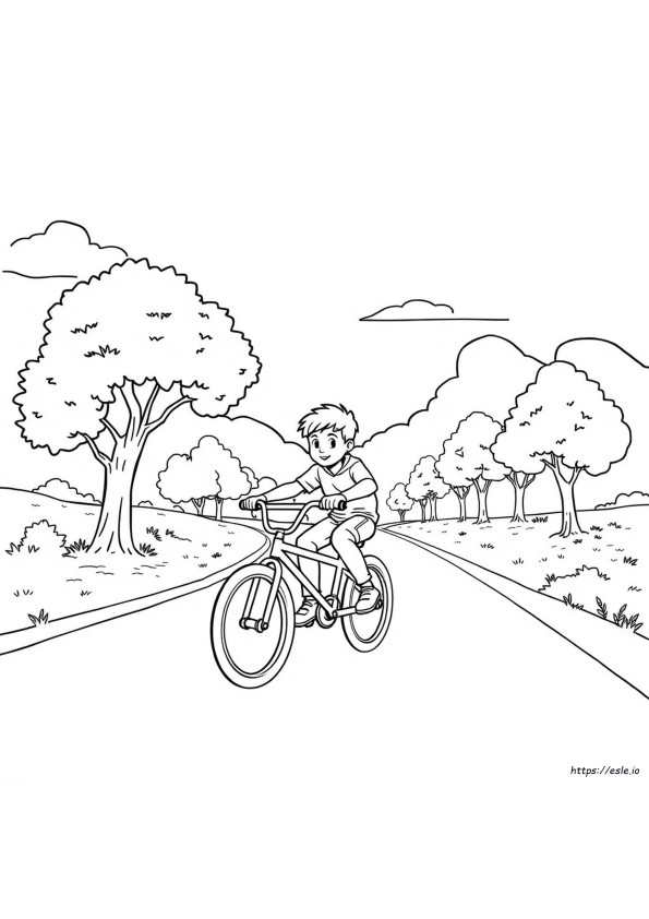 Kolorowanka Bmx