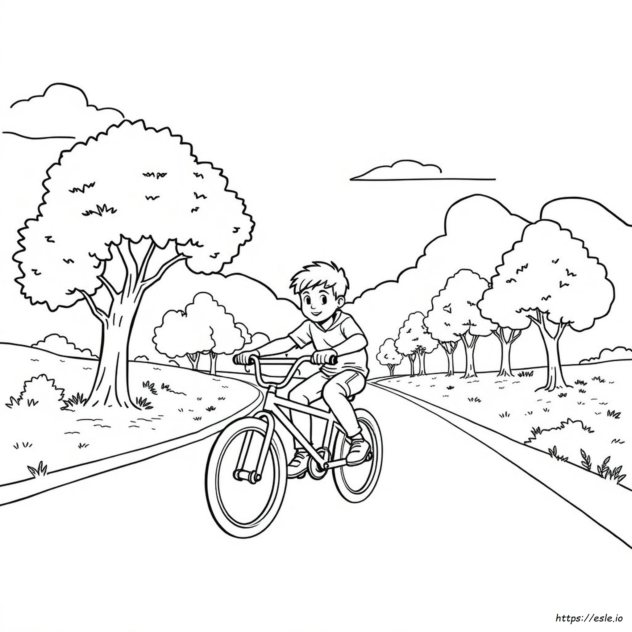 Bmx Kleurplaat kleurplaat