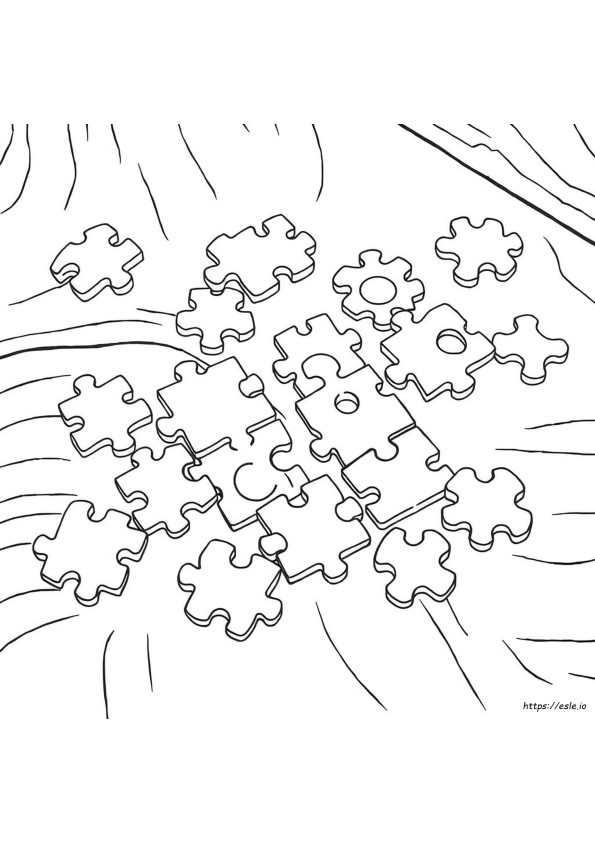 Desene De Colorat Cu Puzzle