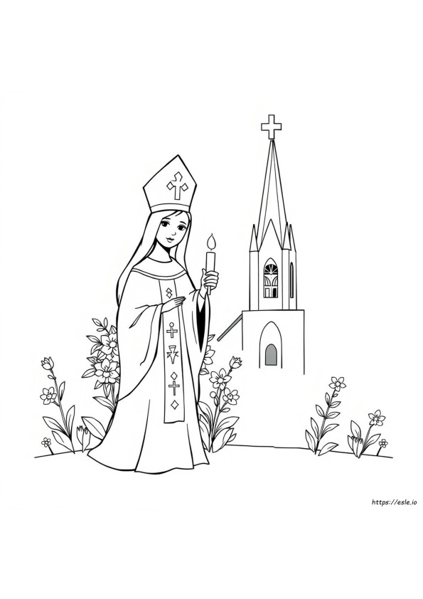 Catholic All Saints Day Coloring Page