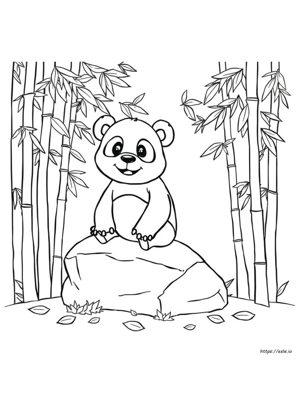 Väritys Panda Clip Art Mustavalkoinen