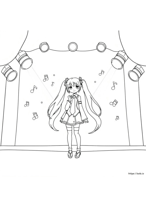 Hatsune Miku Kolorowanki