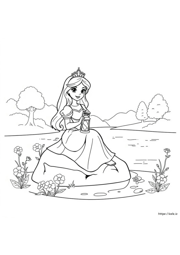Princesa Para Colorir