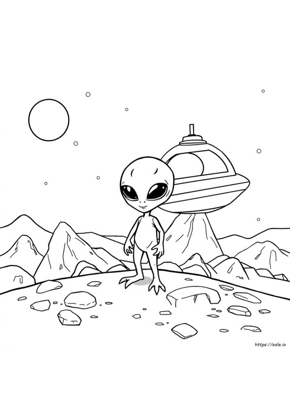 Alien Da Colorare