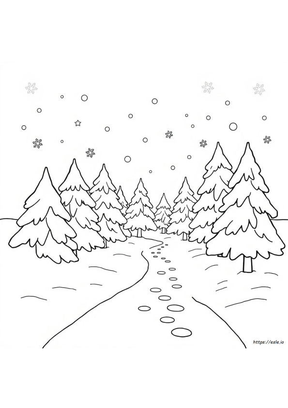 Coloriages D'hiver Gratuits