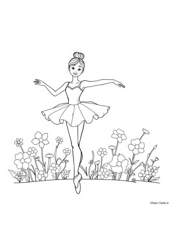 Ingyenes Nyomtatható Balerina Színező Oldalak