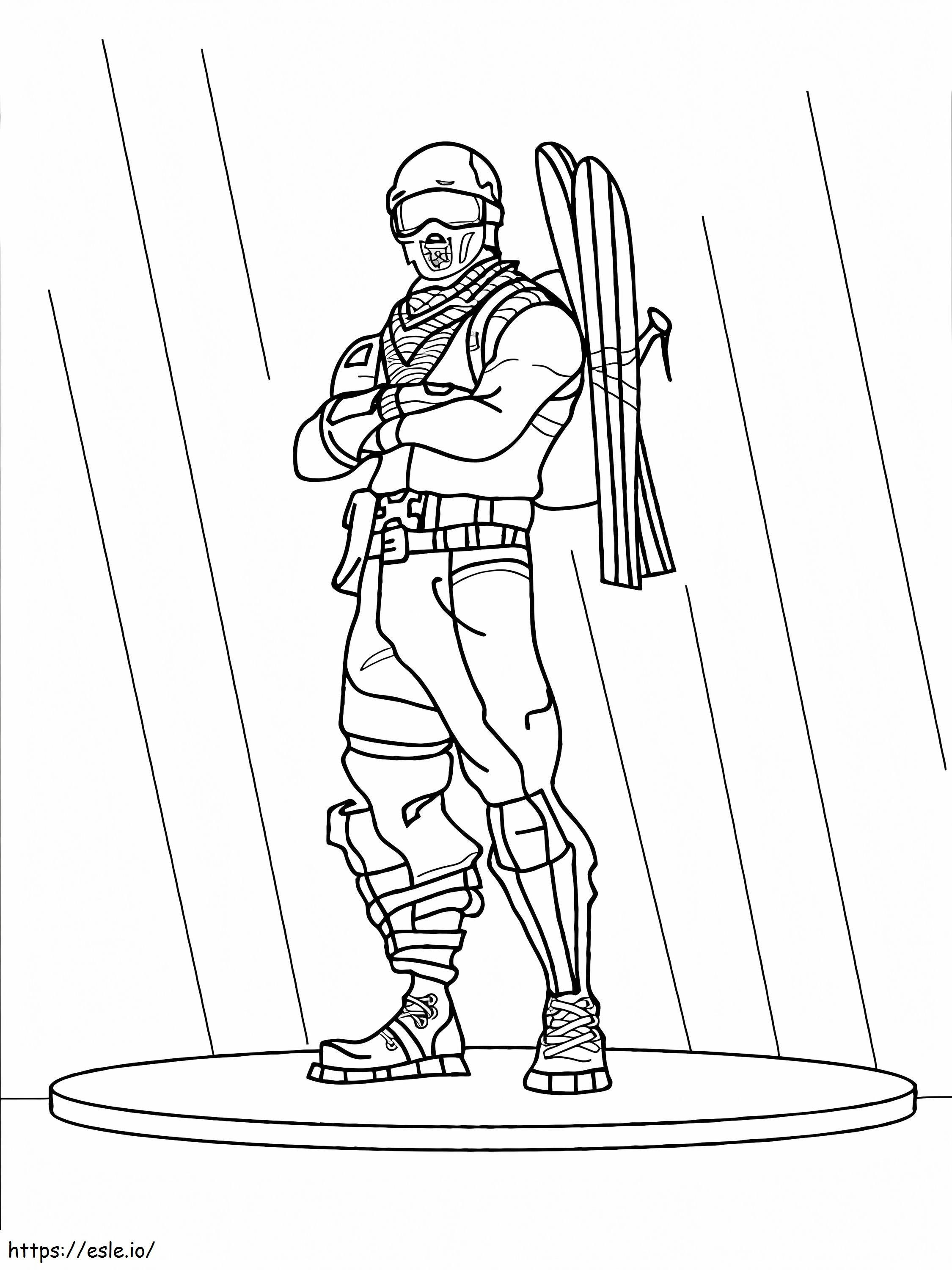Alpine Ace Fortnite coloring page