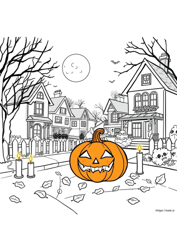 Halloween Kleurplaten Afbeeldingen