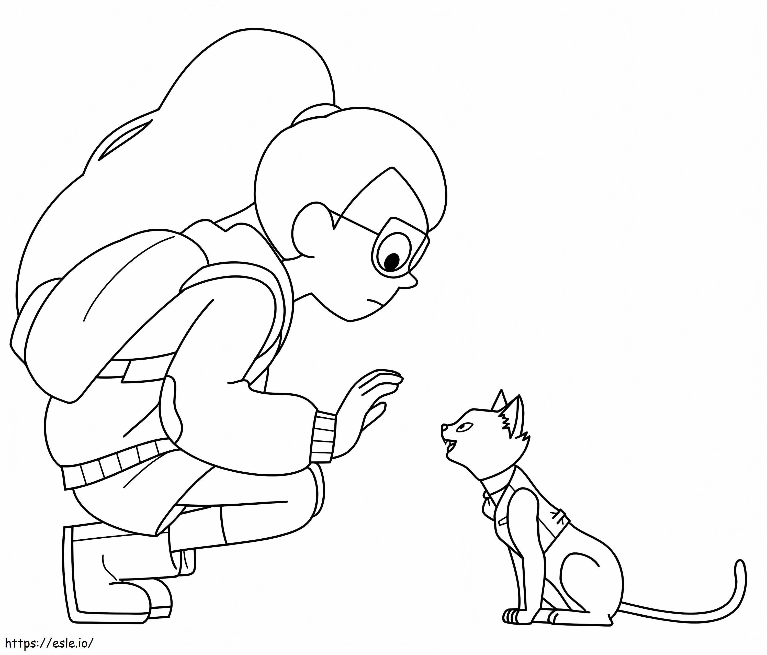 Tulip Olsen And Samantha From Infinity Train coloring page