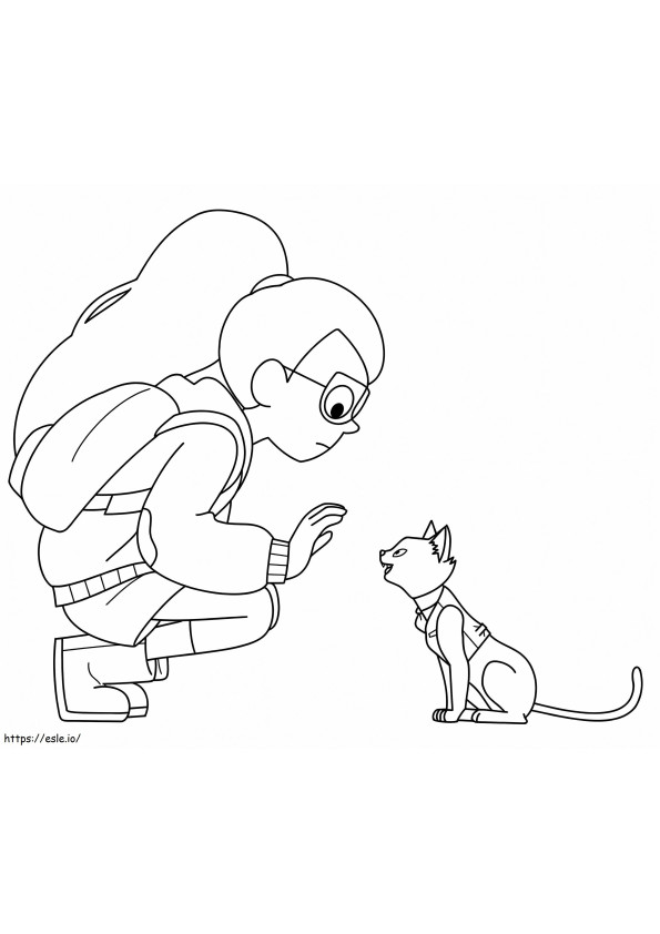 Tulip Olsen And Samantha From Infinity Train coloring page