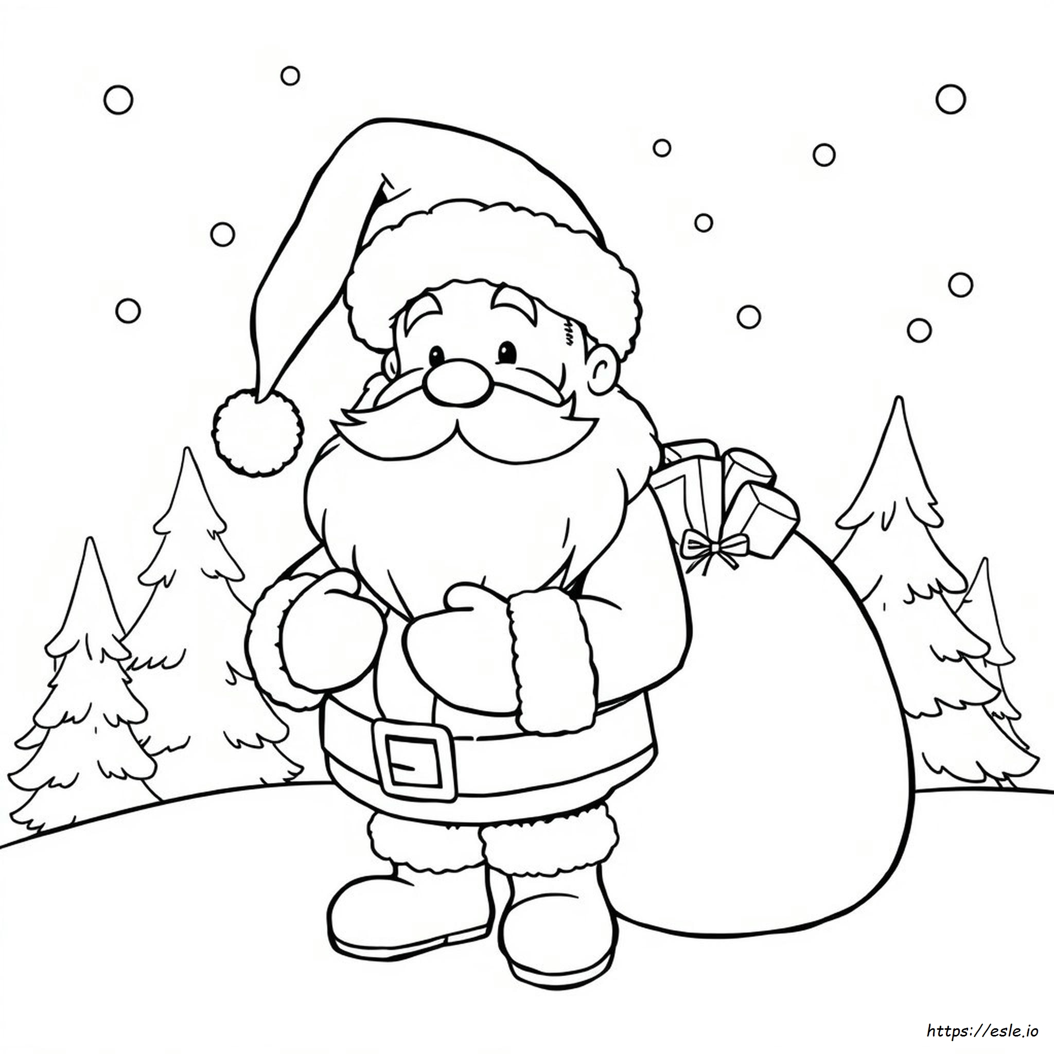 Weihnachtsmann Kopf Ausmalbilder