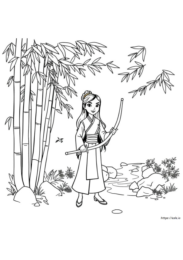 Desenhos Fofos Da Mulan Para Colorir