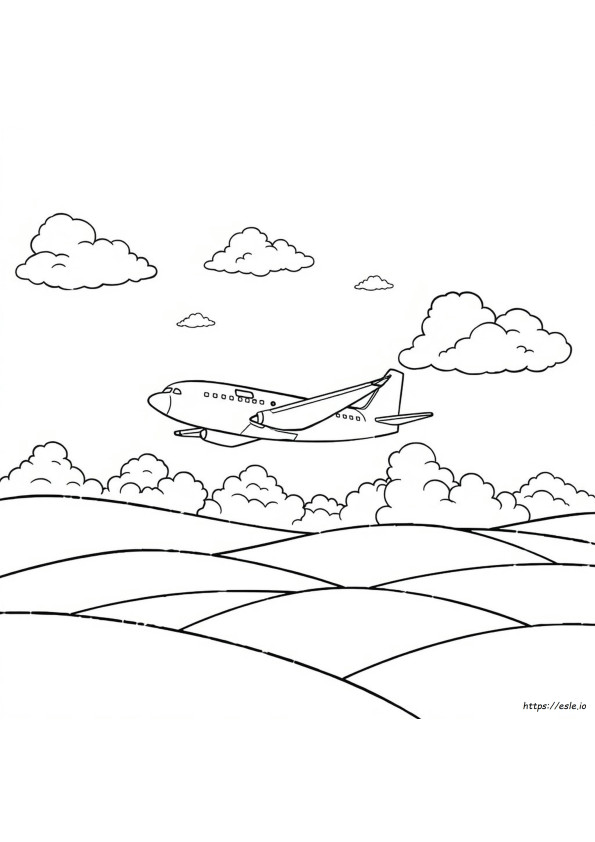 Coloriage Avion