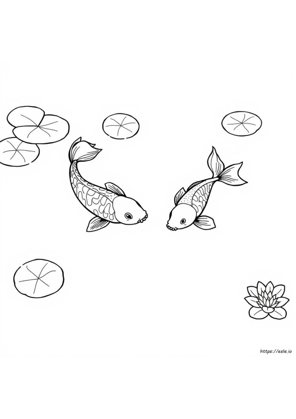 Free Printable Koi Fish Coloring Pages