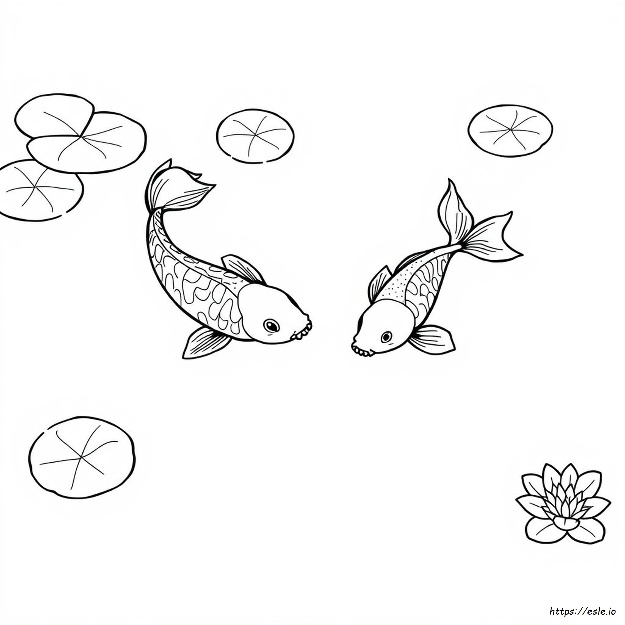 Free Printable Koi Fish Coloring Pages