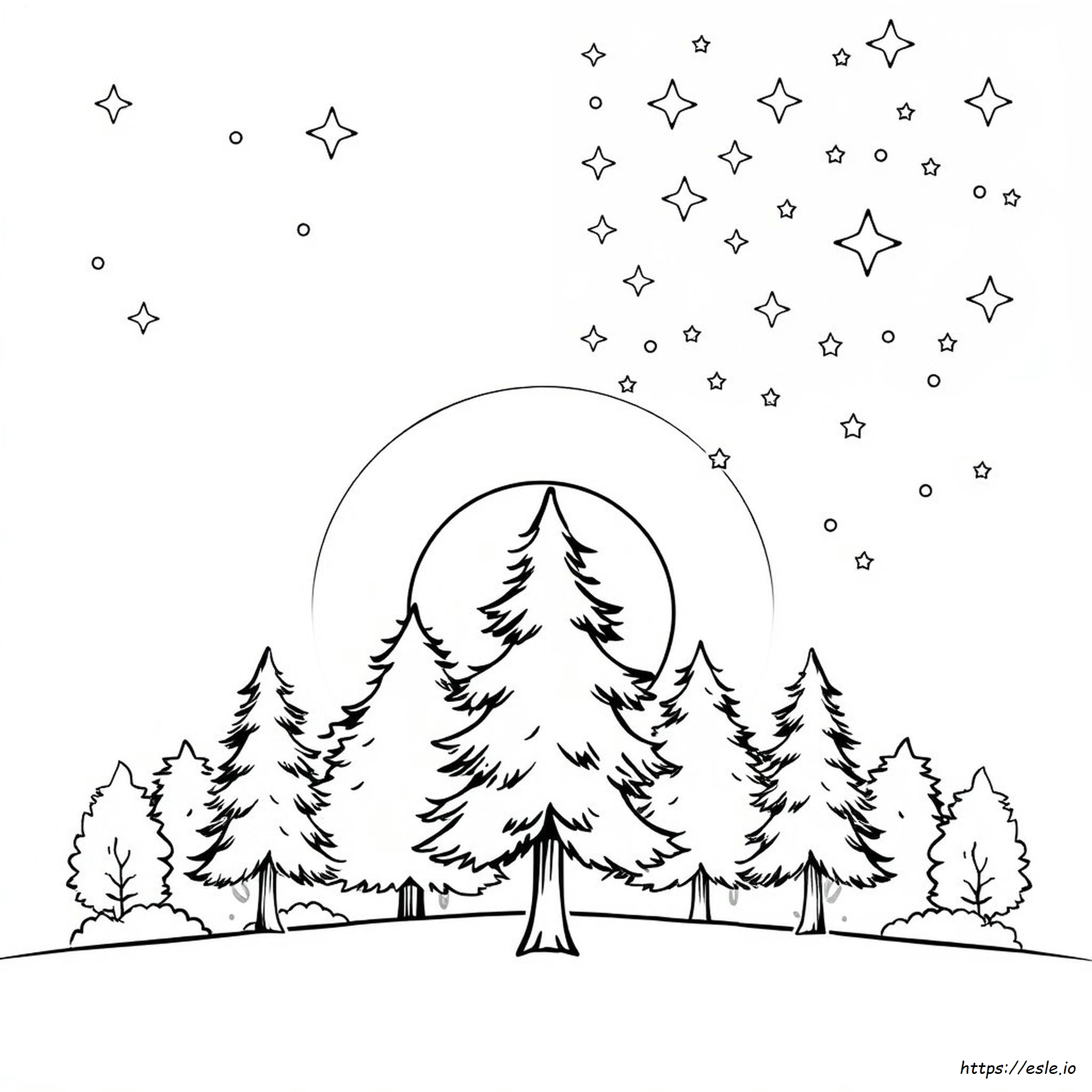 Day And Night Coloring Sheet