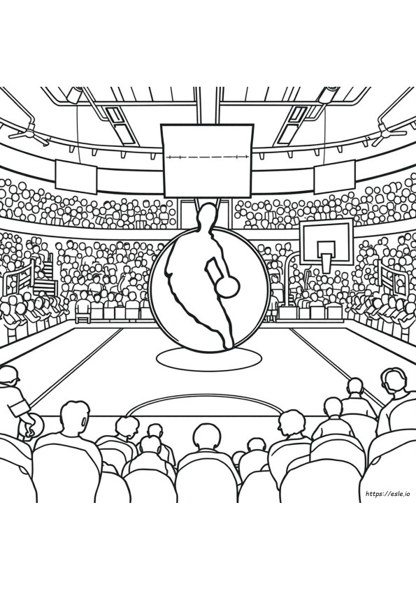 Kolorowanki Z Logo Nba Do Druku