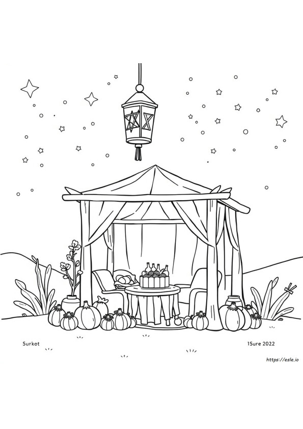 Sukkos Coloring Page