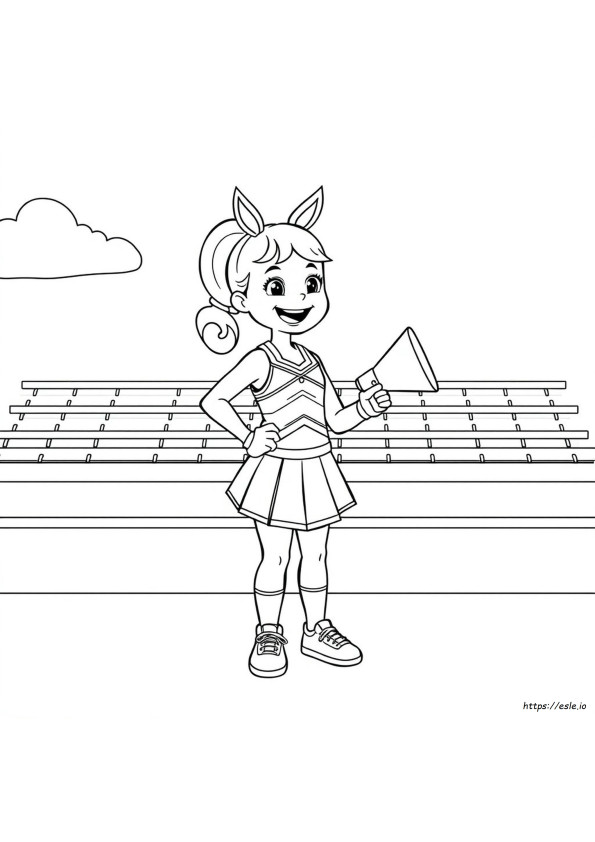 Kolorowanka Cheerleaderka