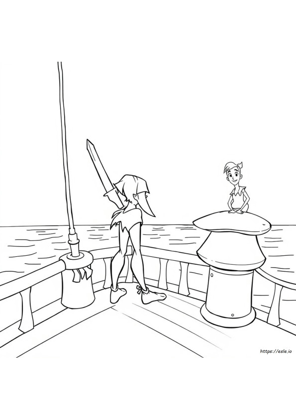 Peter Pan 2 Boyama Sayfaları