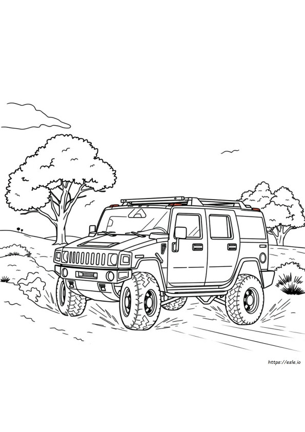 Kolorowanki Hummer H2