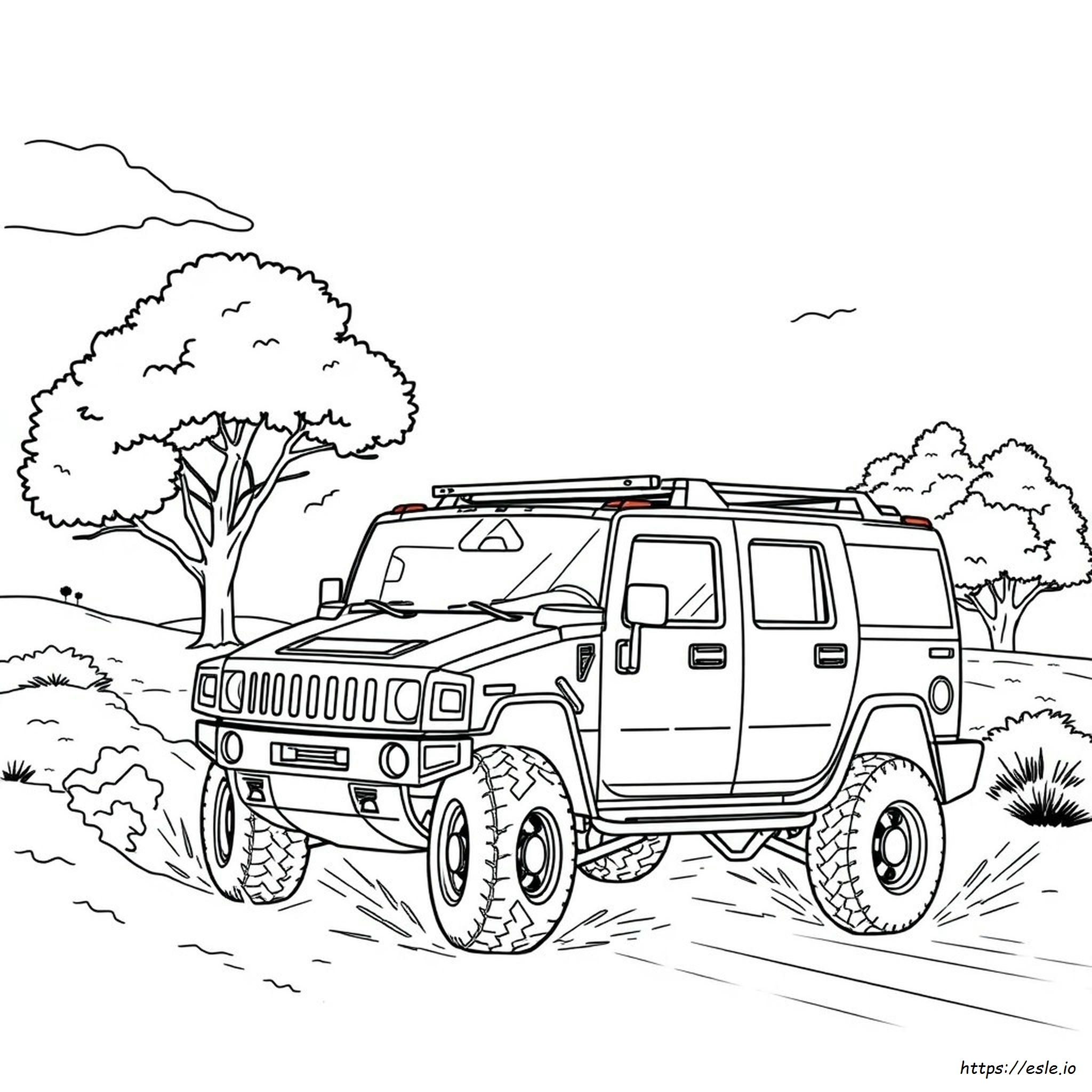 Kolorowanki Hummer H2