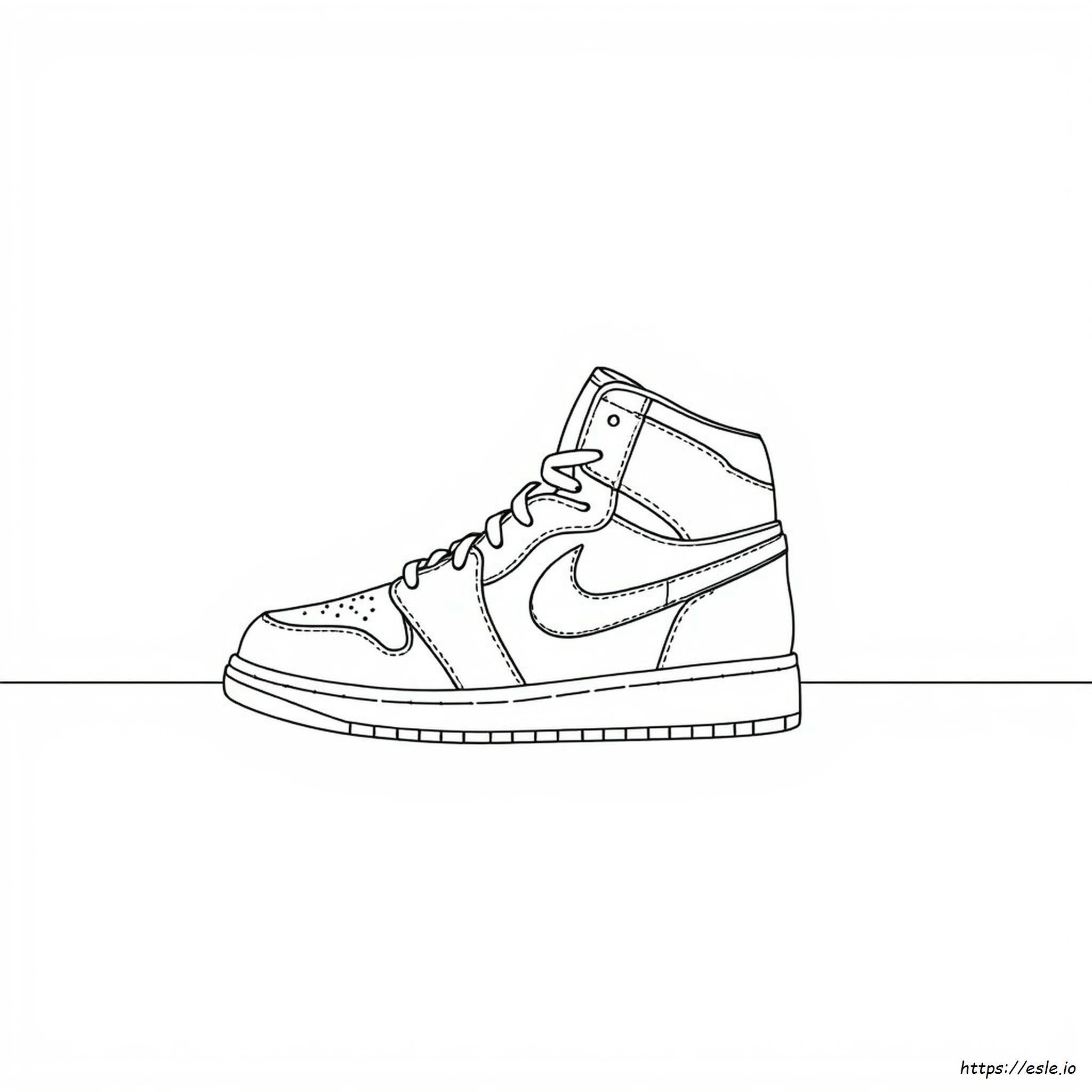 Jordan 1 Para Colorir
