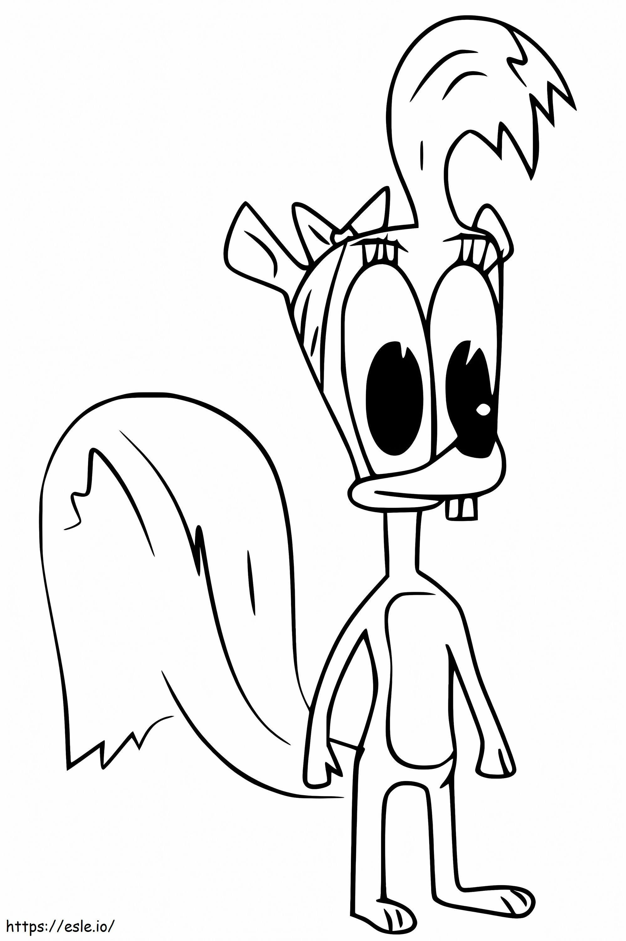 Darlene From Squirrel Boy coloring page